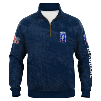 US Army AirBorne Quarter Zip Sweatshirt