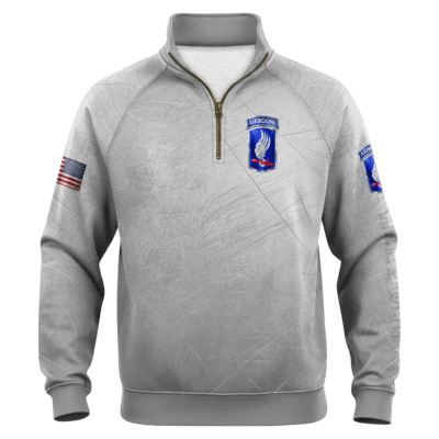 US Army AirBorne Quarter Zip Sweatshirt