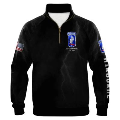 US Army AirBorne Quarter Zip Sweatshirt