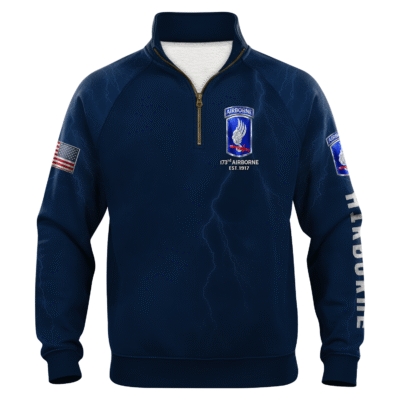 US Army AirBorne Quarter Zip Sweatshirt