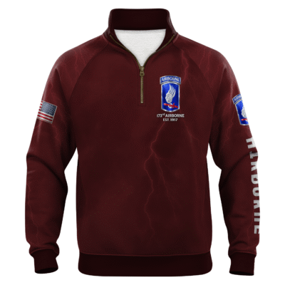 US Army AirBorne Quarter Zip Sweatshirt