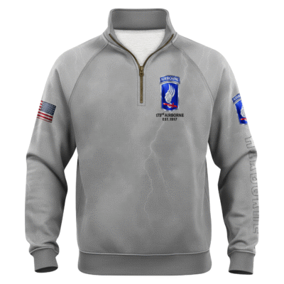 US Army AirBorne Quarter Zip Sweatshirt