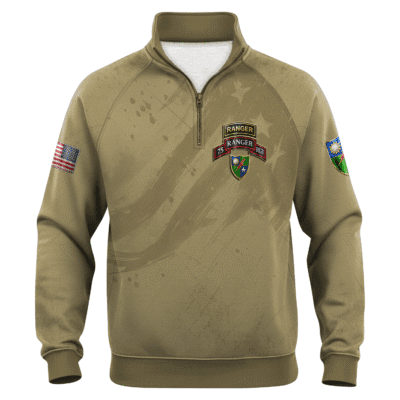 US Army 75th Ranger Regiment All-over Quarter Zip Sweatshirt