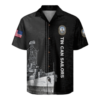 US Navy Tin Can Sailors Hawaiian Shirt