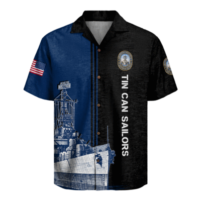 US Navy Tin Can Sailors Hawaiian Shirt
