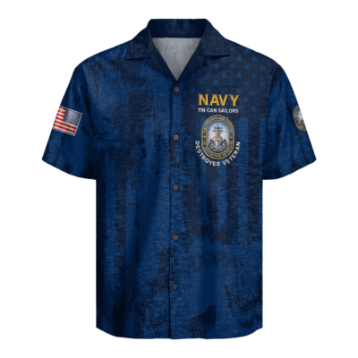 US Navy Tin Can Sailors Hawaiian Shirt