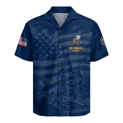 US Navy Seabees 250th Years Of Service Hawaiian Shirt