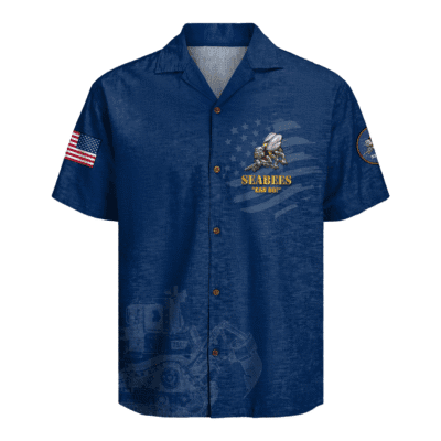 US Navy Seabees 250th Years Of Service Hawaiian Shirt
