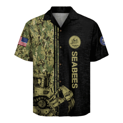 US Navy Seabees 250th Years Of Service Hawaiian Shirt