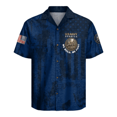 US Navy Seabees 250th Years Of Service Hawaiian Shirt