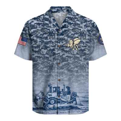 US Navy Seabees 250th Years Of Service Hawaiian Shirt