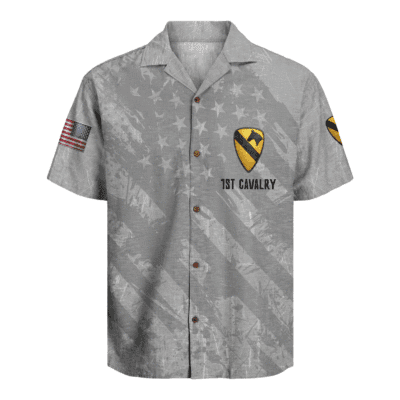 US Army 1st Cavalry Division Regiment Hawaiian Shirt