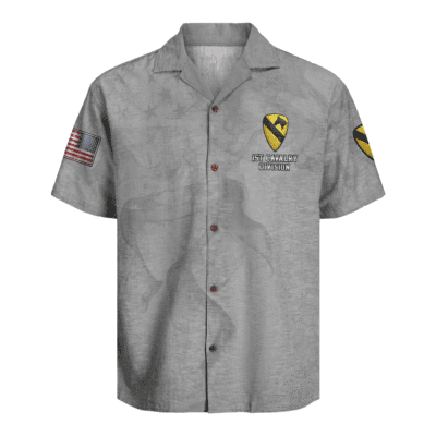 US Army 1st Cavalry Division Regiment Hawaiian Shirt