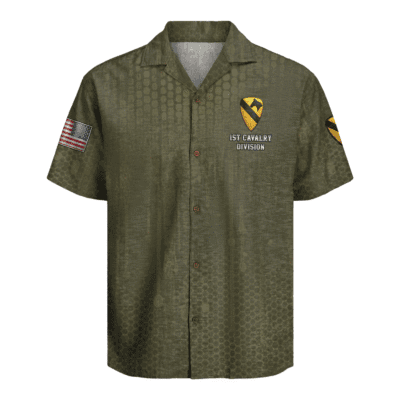 US Army 1st Cavalry Division Regiment Hawaiian Shirt