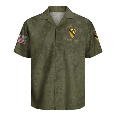 US Army 1st Cavalry Division Regiment Hawaiian Shirt