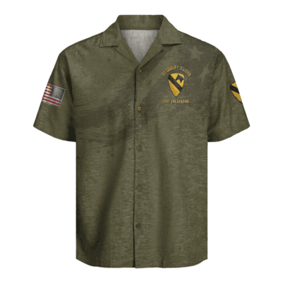 US Army 1st Cavalry Division Regiment Hawaiian Shirt