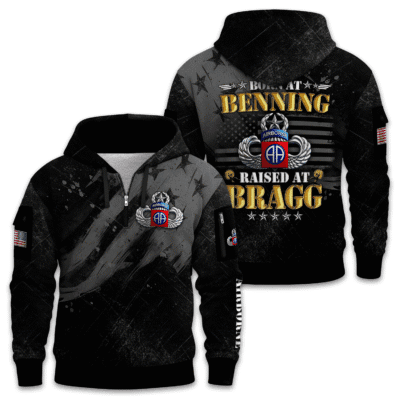 US ARMY AIRBORNE Quarter Zip Hoodie