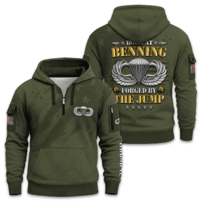 US ARMY AIRBORNE Quarter Zip Hoodie
