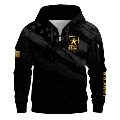 US Army All-over Quater Zip Hoodie
