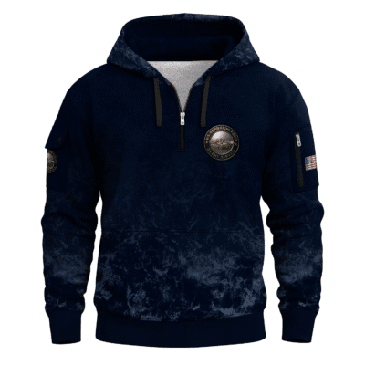 US Navy Submarine All-over Quater Zip Hoodie