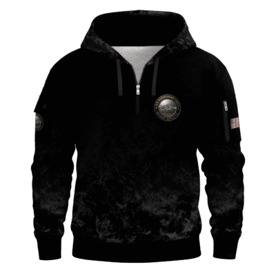 US Navy Submarine All-over Quater Zip Hoodie