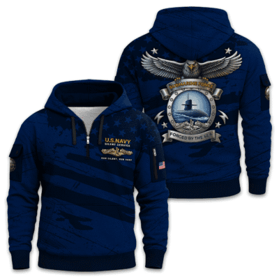 US Navy Submarine Quarter Zip Hoodie
