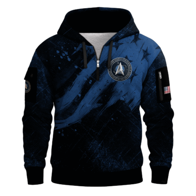 US Space Force All-over Quater Zip Hoodie
