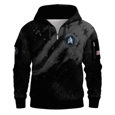 US Space Force All-over Quater Zip Hoodie