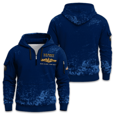 US Navy Submarine Quarter Zip Hoodie