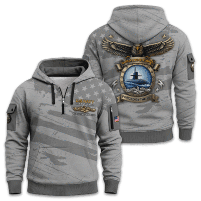 US Navy Submarine Quarter Zip Hoodie