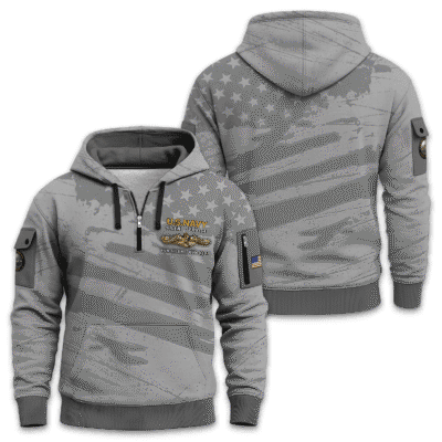 US Navy Submarine Quarter Zip Hoodie