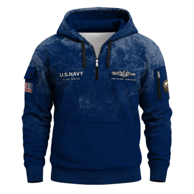 USS Tang (SS-306) Submarine US Navy All-over Quarter Zip Hoodie