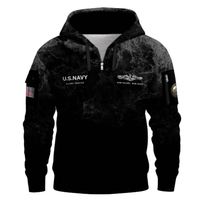 USS Wahoo (SS-238) Submarine US Navy All-over Quarter Zip Hoodie