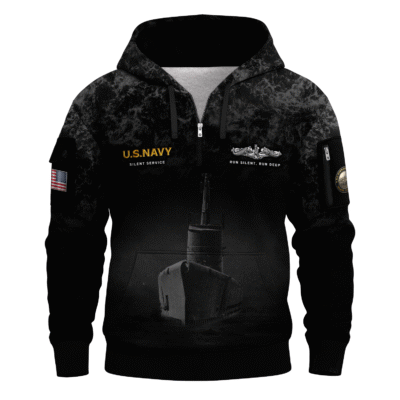 USS Tang (SS-306) Submarine US Navy All-over Quarter Zip Hoodie