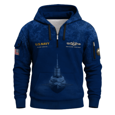 USS Wahoo (SS-238) Submarine US Navy All-over Quarter Zip Hoodie