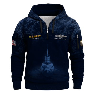 USS Wahoo (SS-238) Submarine US Navy All-over Quarter Zip Hoodie
