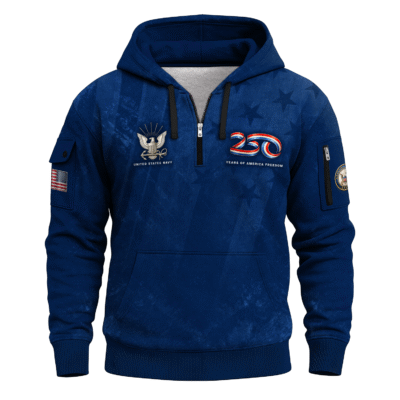 America 250 – US Navy All-Over Quarter Zip Hoodie