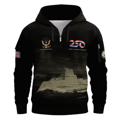 America 250 – US Navy All-Over Quarter Zip Hoodie