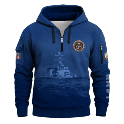 America 250 – US Navy All-Over Quarter Zip Hoodie