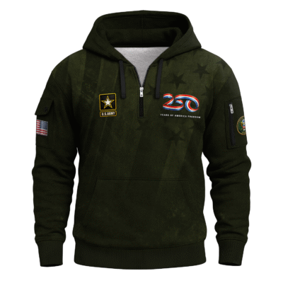 America 250 – US Army All-Over Quarter Zip Hoodie