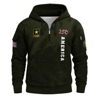 America 250 – US Army All-Over Quarter Zip Hoodie
