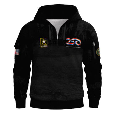 America 250 – US Army All-Over Quarter Zip Hoodie