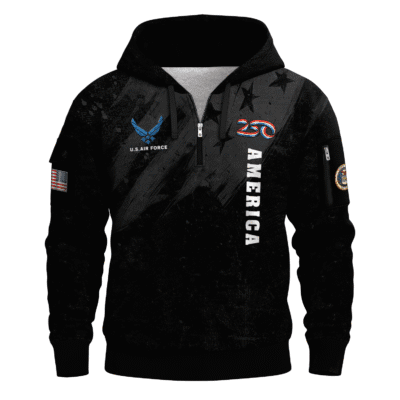 America 250 - US Air Force All-Over Quarter Zip Hoodie