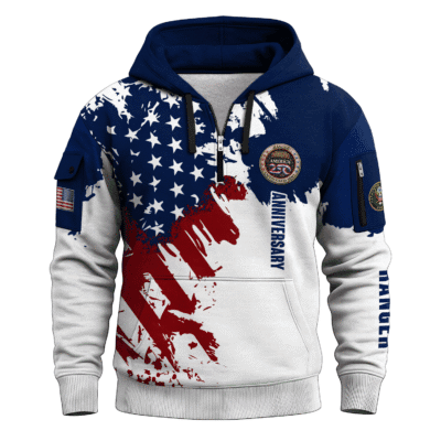 America 250 - US Army Ranger All-Over Quarter Zip Hoodie