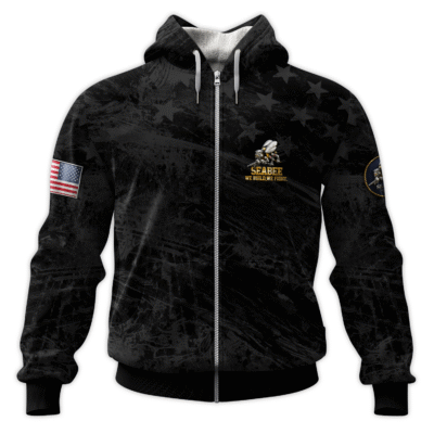 US Navy SeaBees All-Over Zip Hoodie