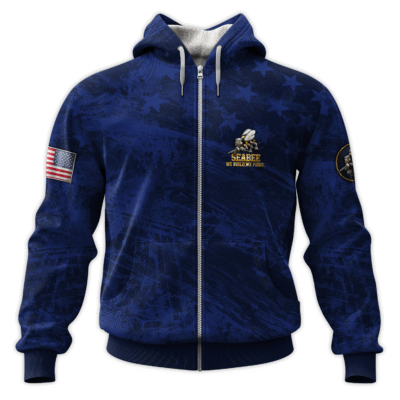 US Navy SeaBees All-Over Zip Hoodie