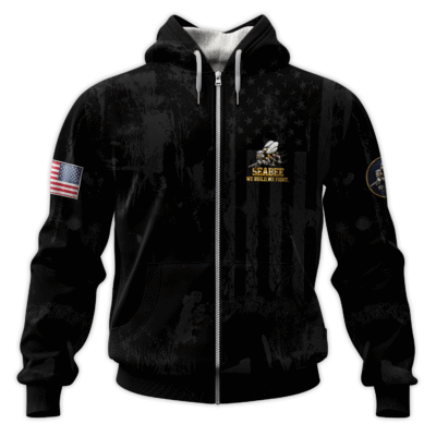 US Navy SeaBees All-Over Zip Hoodie