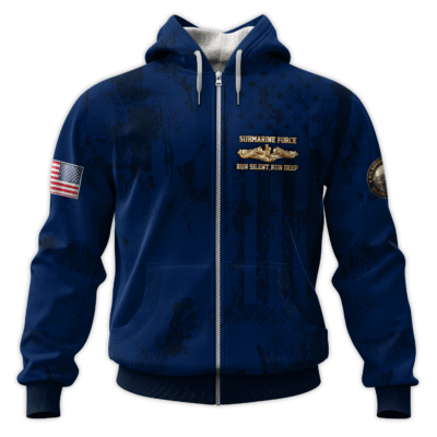 US Navy Submarine All-Over Zip Hoodie
