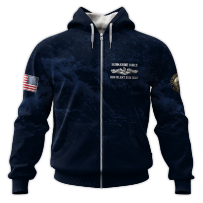 US Navy Submarine All-Over Zip Hoodie