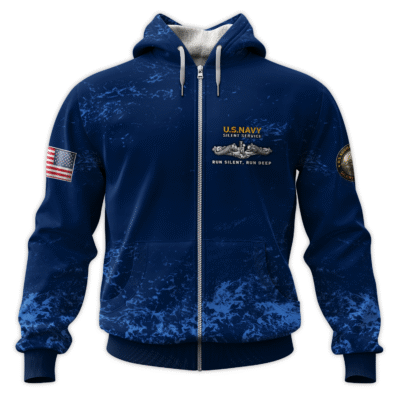US Navy Submarine All-Over Zip Hoodie